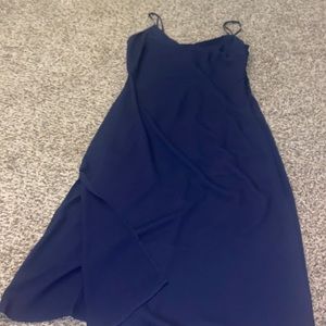 Navy blue dress w/ slit